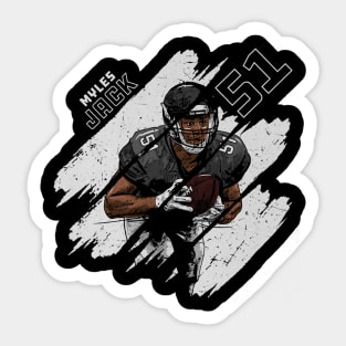 Myles Jack Pittsburgh Stripes Sticker